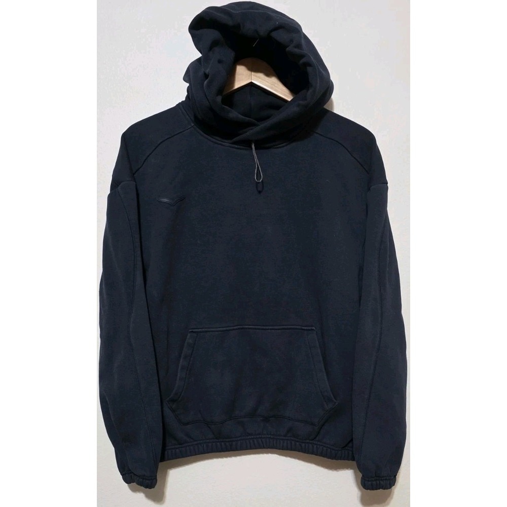 Hoka One Essential Hoodie Sweatshirt Woman Xs Navy Cinch Waist Pullover Run Euc View 3